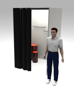 free dressing room 3d model