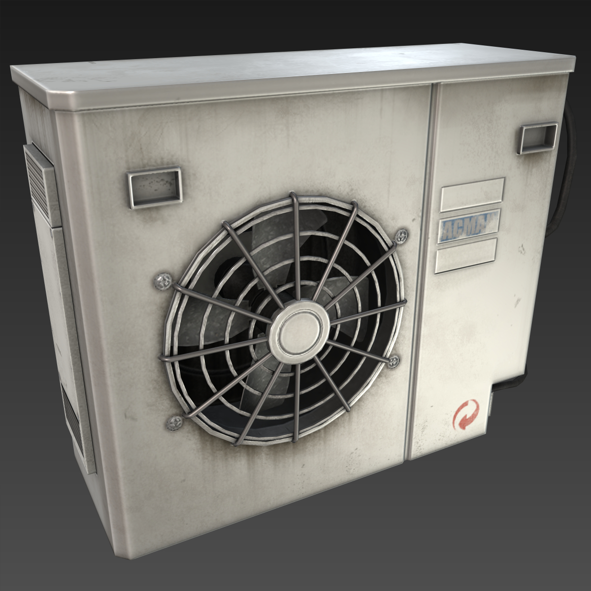 3d model ac unit