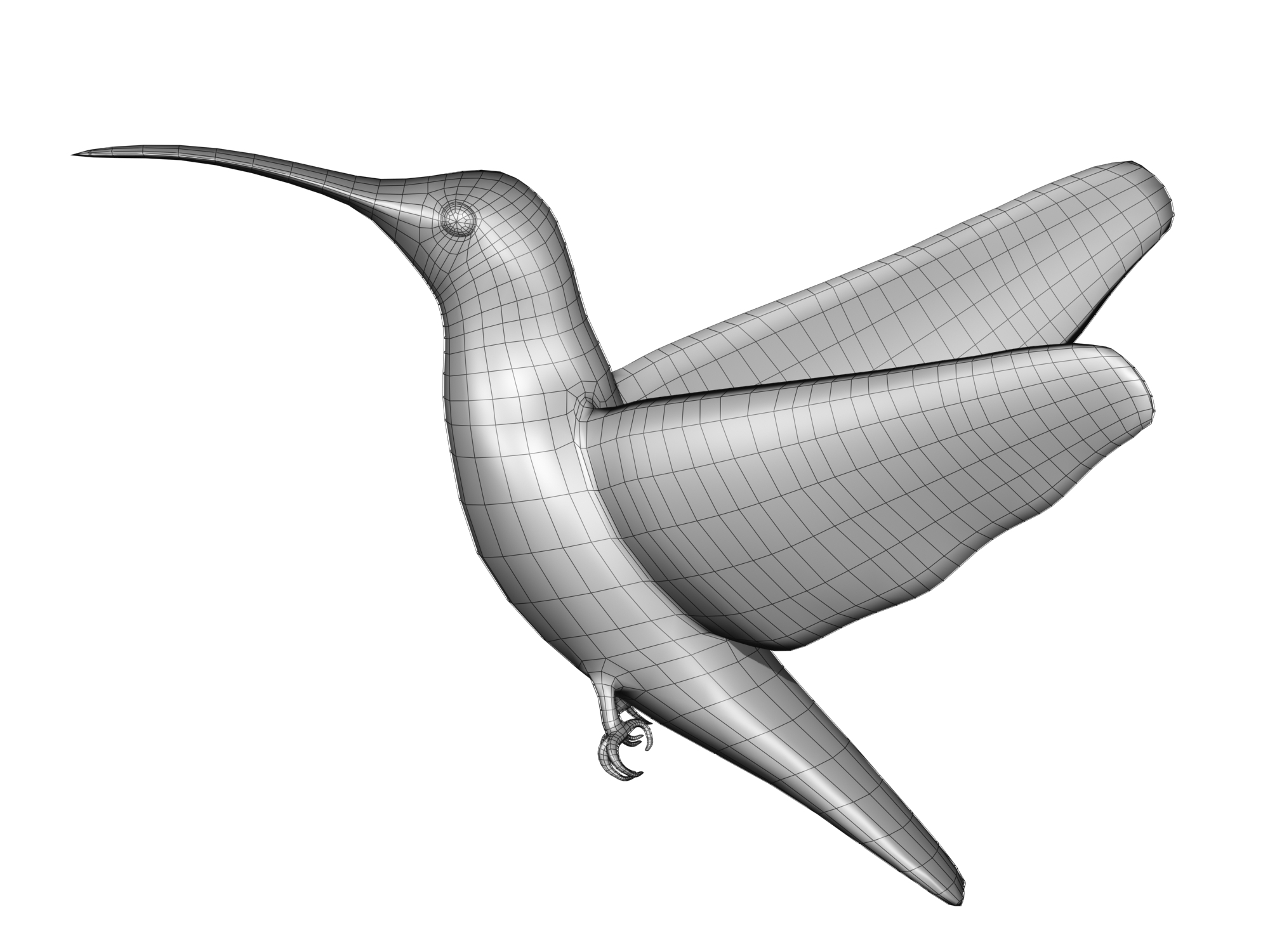 哼唱着的鸟3d模型