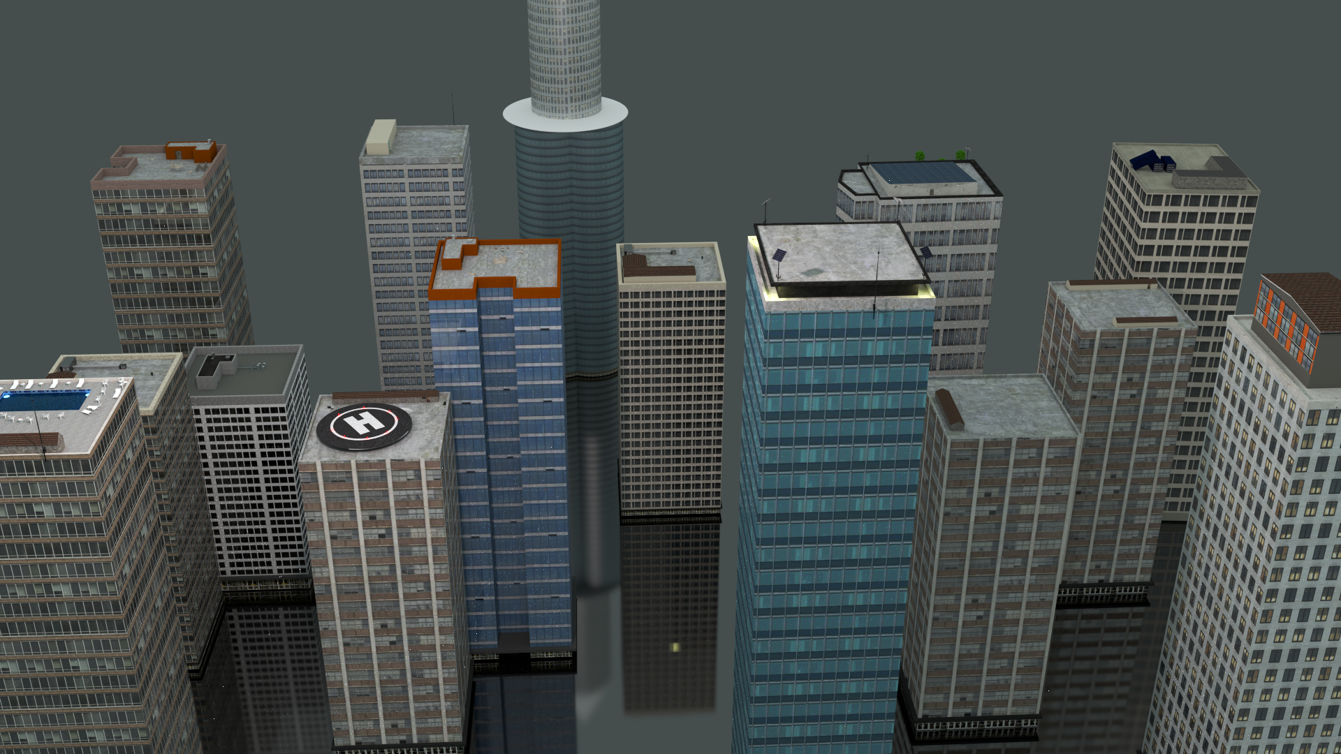 15个城市建筑3d模型 - turbosquid 770478