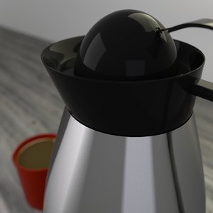 3ds max carafe cup coffee