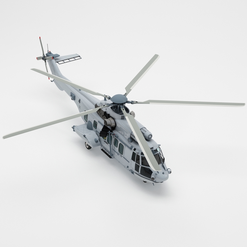 Eurocopter Ec725 Caracal Tactical 3d Model