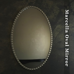 3d model marcella oval mirror