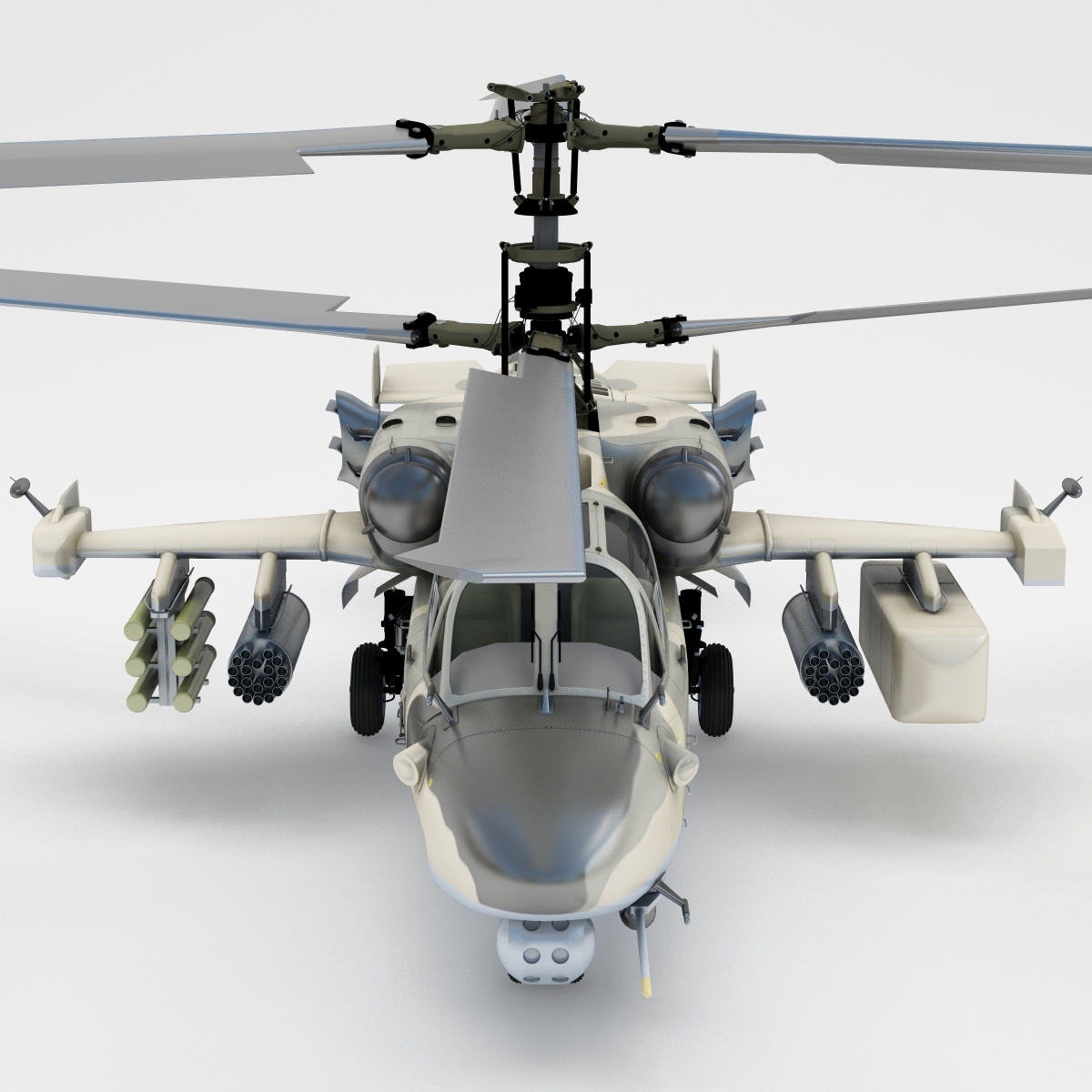 russian attack helicopter kamov 3d model