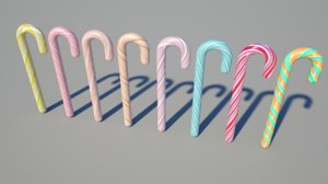 3d 8 candy canes