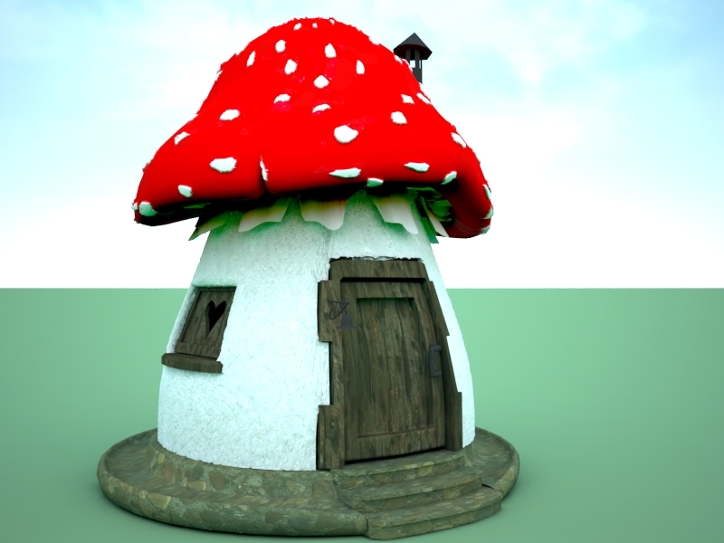 Pilz Haus 3d Modell Turbosquid 771448