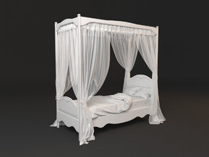 bed curtain 3d max