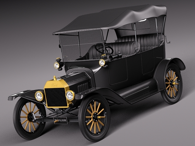 福特t型敞篷车1908-19273d模型