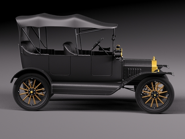 福特t型敞篷车1908-19273d模型