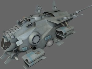interceptor spaceships 3d 3ds