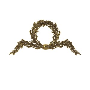 3ds max wreath carved