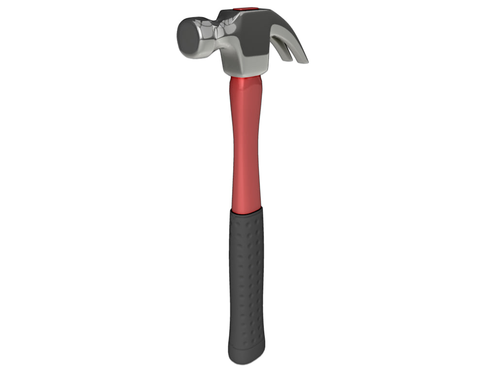 3d model of hammer handle