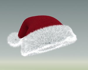 3d santa hat model