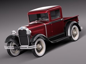 c4d car v8 antique 1930