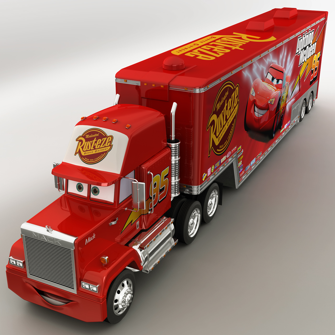 modelo 3d MACK Truck Cartoon  TurboSquid 773326