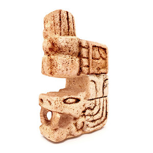 3d model mayan figure replica