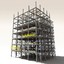 3d model modular steel construction scaffold