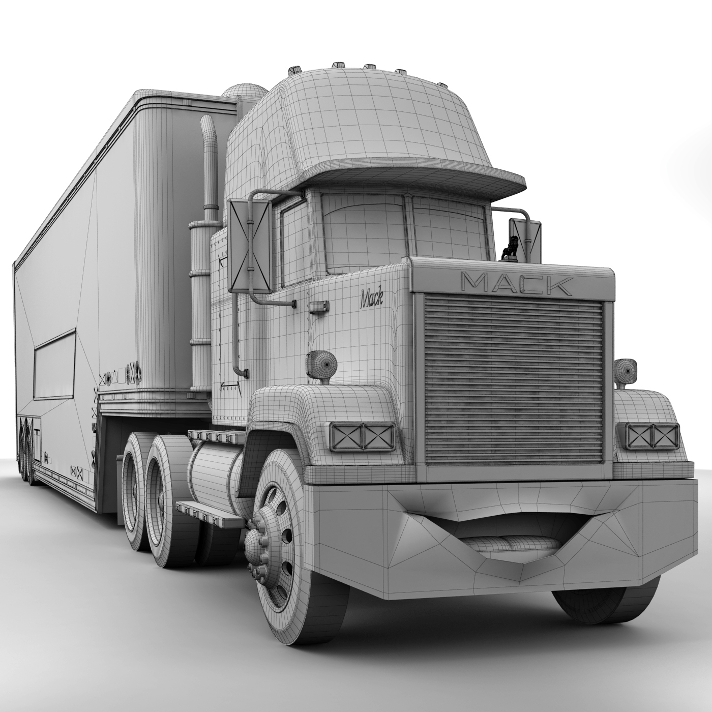 3d model of mack truck
