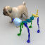 3d 9 rigged dogs