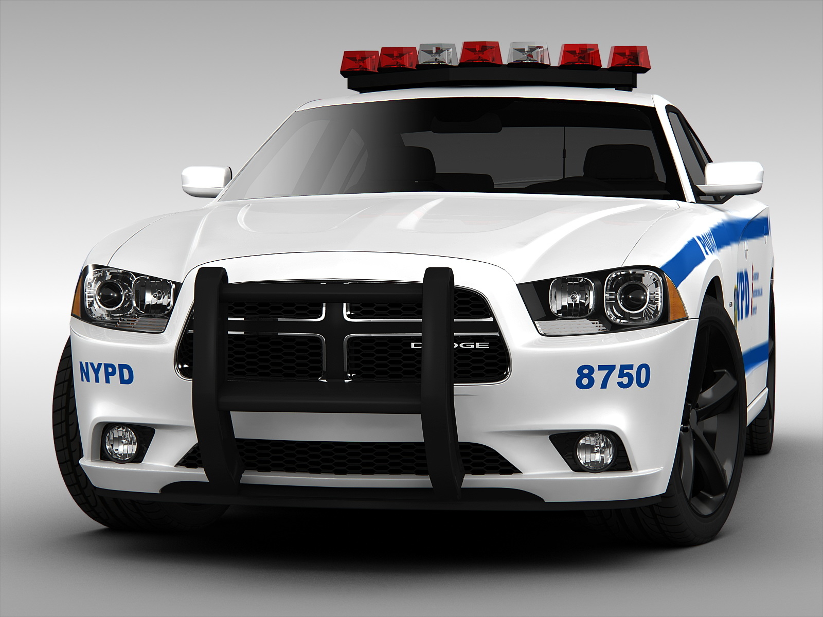 道奇charger nypd警车(2013)3d模型