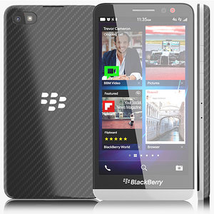 blackberry z30 3d max