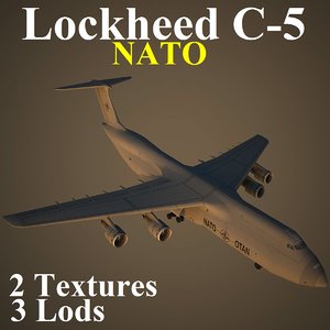 3d lockheed c-5 nat model