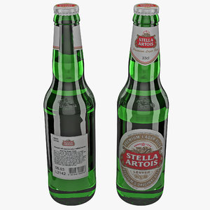 lightwave stella artois beer bottle