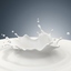 milk splash 3d obj