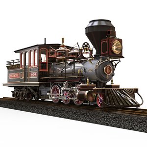 locomotive tenmile 1879 mason 3d obj