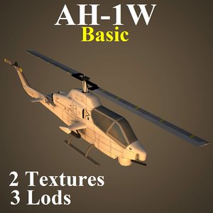 ah-1w basic attack helicopter max
