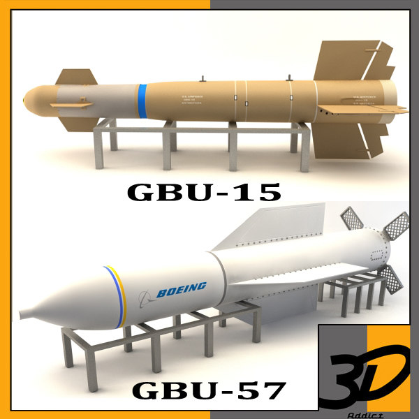 3d 3ds Gbu-57 Bomb