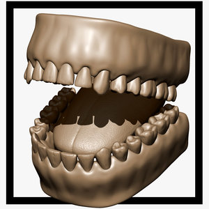 sculpt teeth 3d max
