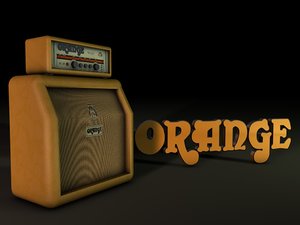 3d orange amp