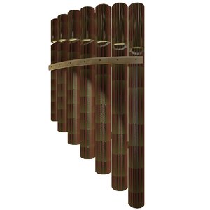 bamboo flute 3d 3ds