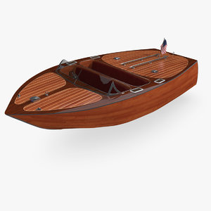 3d wooden boat