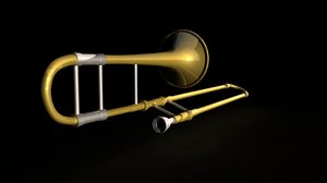trombone brass instruments obj