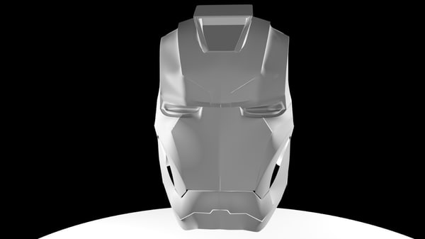 iron man helmet 3d model