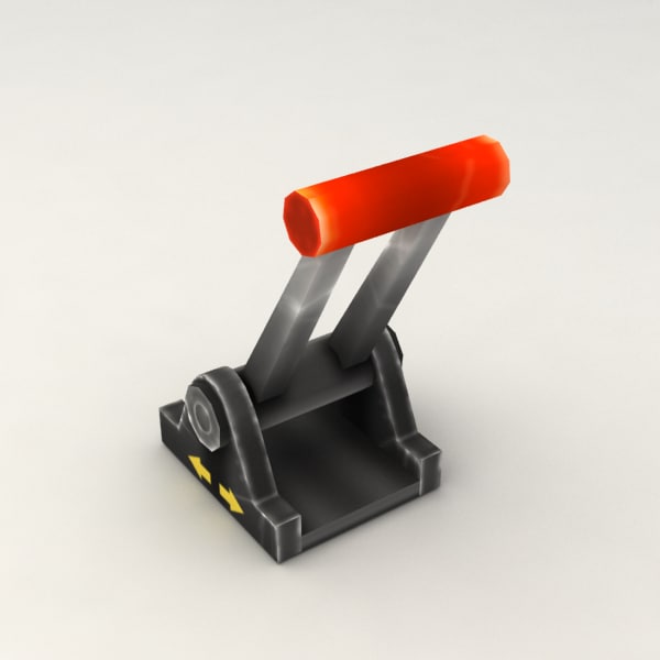 lever animation 3d 3ds