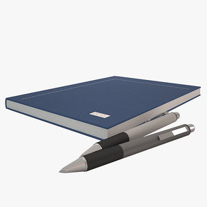 notebook pens 3d max