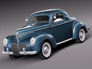 willys coupe 1940 antique 3d 3ds