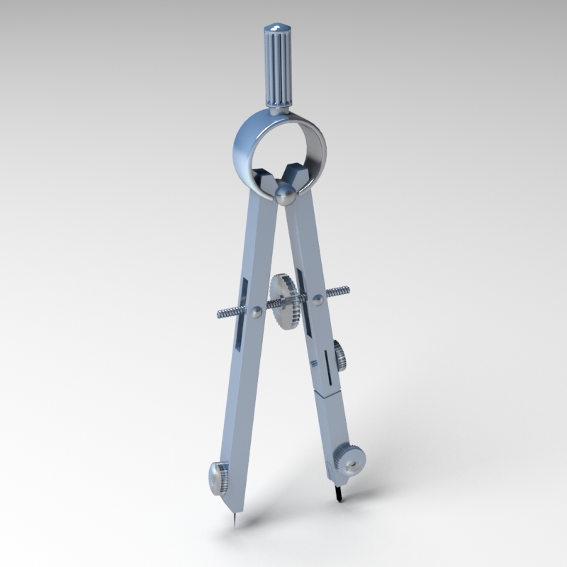 3d model geometry compass