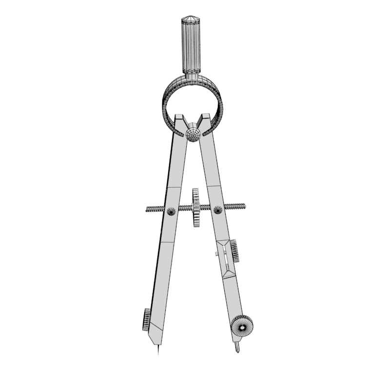 3d model geometry compass