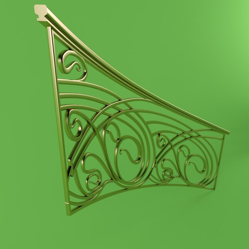 3ds max stair railing