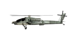 obj apache helicopter