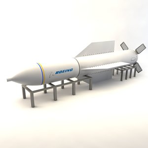3d penetrator bomb model