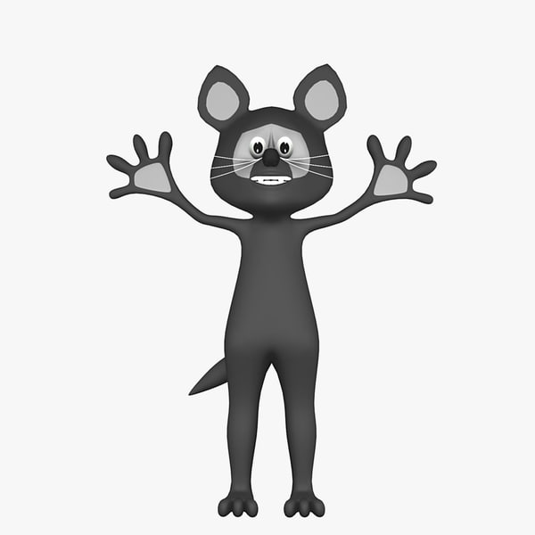 免费卡通狼3d模型