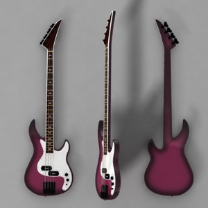 3d model base guitar