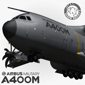 3d model airbus a400m grizzly