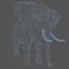 rigged african elephant 3d c4d