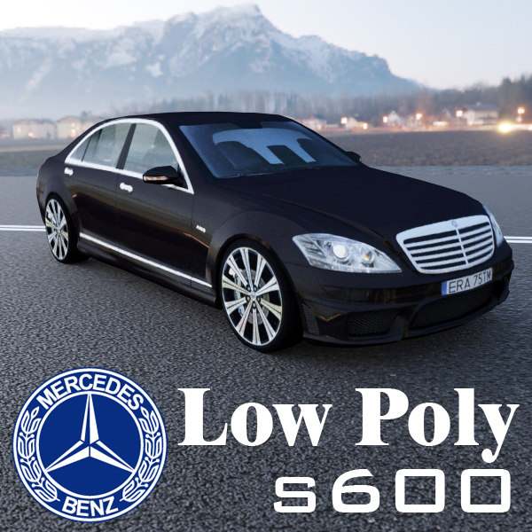 Modelo 3d S600 Amg Low Poly Turbosquid